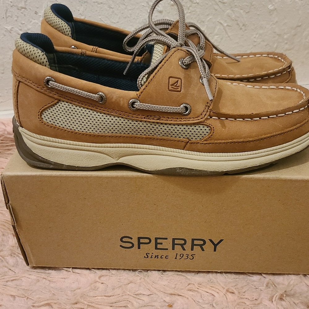 Sperry Lanyard Casual Tan Shoes 5y